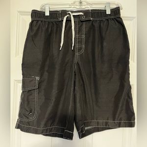 St John’s Bay swim trunks, black, size M